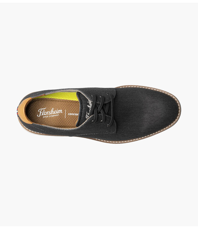 Florsheim Vibe  Canvas Plain Toe Oxford Noir