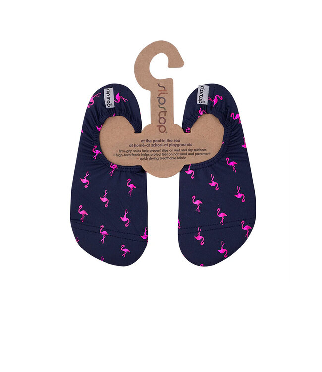 SlipStop Ella JR  Pink flamingos / Navy