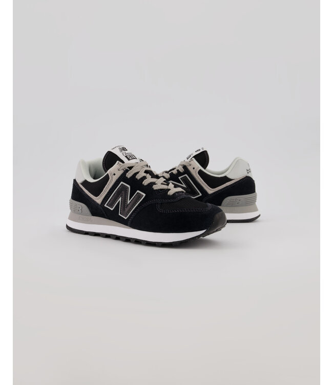 New Balance 574 Femmes Noir / Blanc