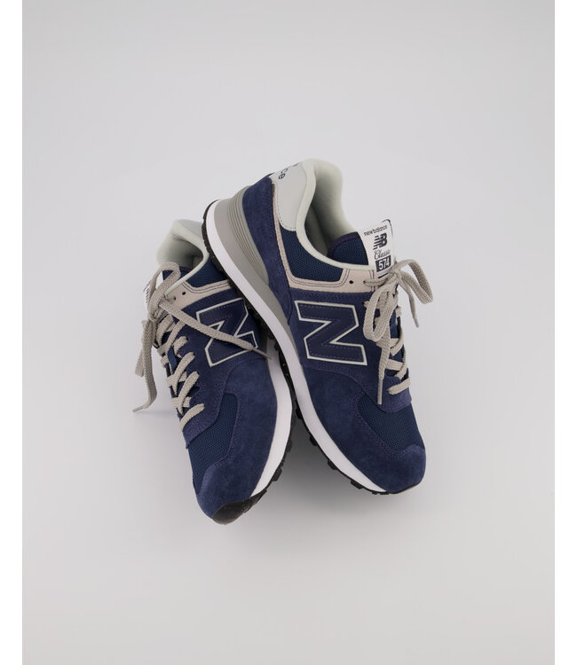 New Balance 574 Hommes Marine / Blanc