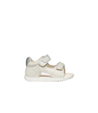 Geox Sandale Macchia Blanc / Argent