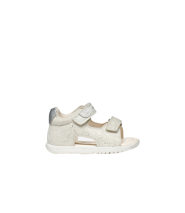 Geox Sandale Macchia Blanc / Argent