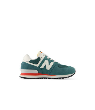 New Balance 574 Enfants Vert / Rouge