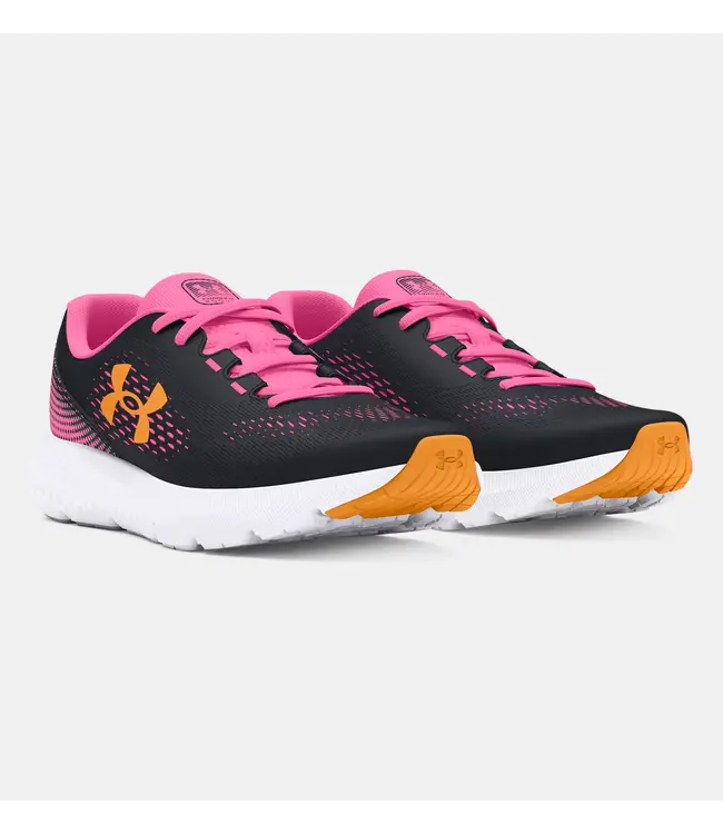Under Armour Kid's - Rogue 4  Black / Fluo Pink / Nova Orange