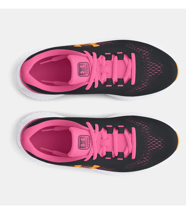 Under Armour Kid's - Rogue 4  Black / Fluo Pink / Nova Orange