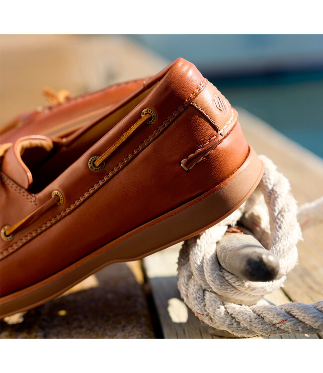 Johnston & Murphy Monaco 2-Eye Boat Shoe Tan