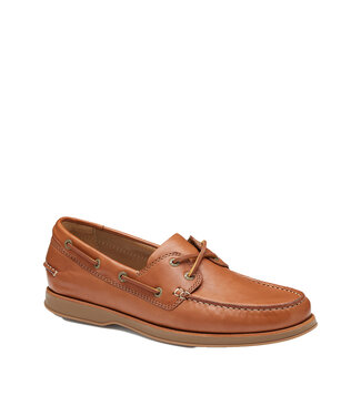 Johnston & Murphy Monaco 2-Eye Boat Shoe Tan