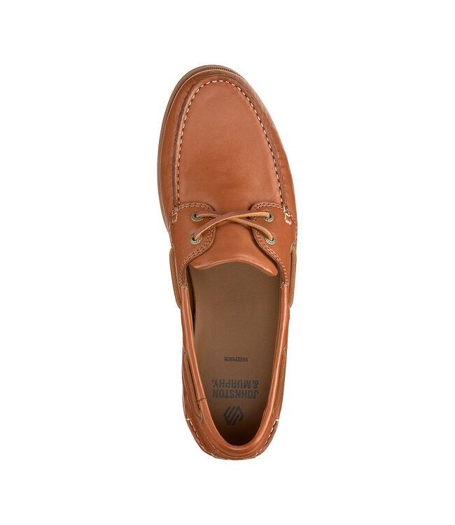 Johnston & Murphy Monaco 2-Eye Boat Shoe Tan