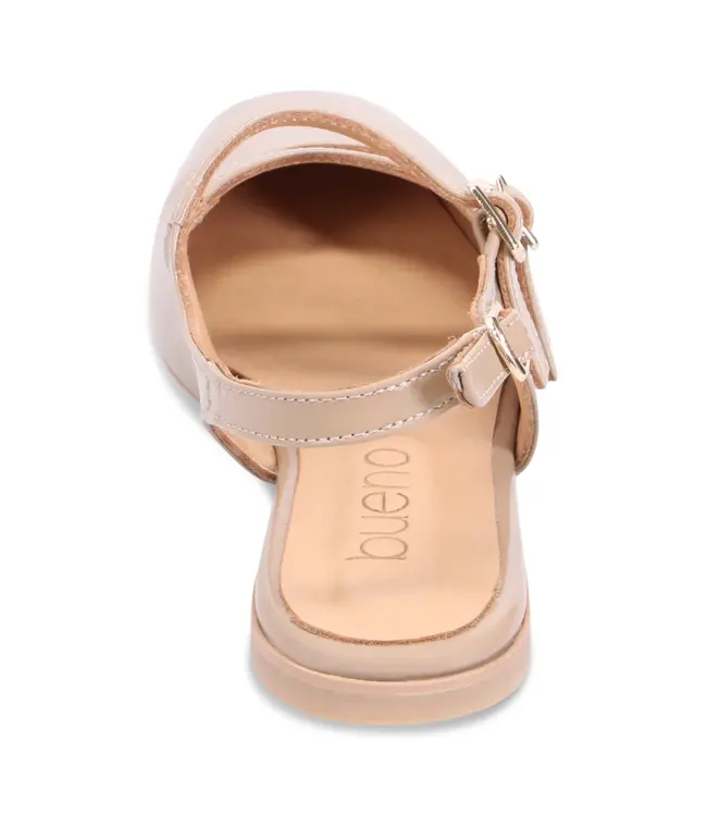 Bueno Estella Slingback Flat Taupe Verni