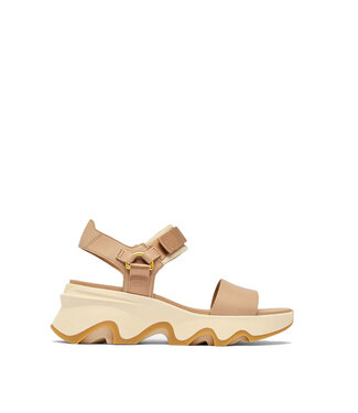 Sorel KINETIC™ Impact Y-Strap High Women's Wedge Sandal Honest Beige/Honey White
