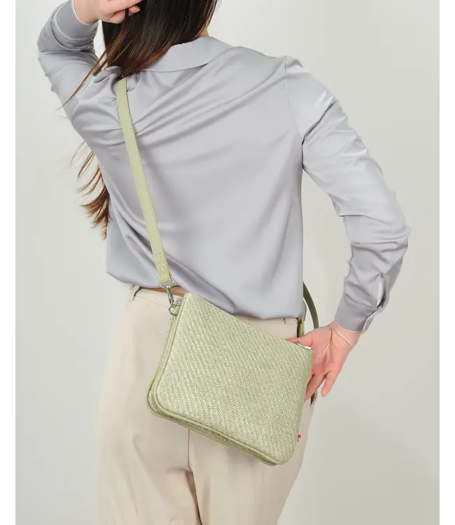 Co-lab Sandrine  Shoulder / Crossbody Vert Pâle