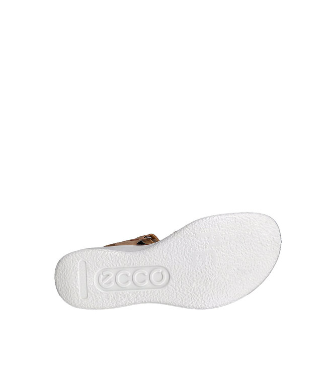 Ecco Flowt Wedge Cork Blanc / Or