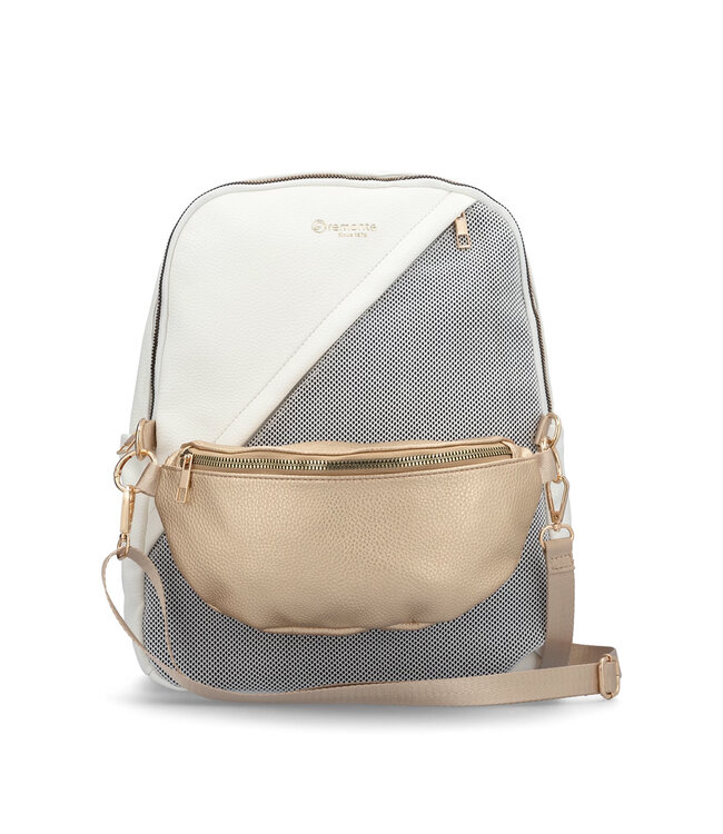 Remonte Q0533-01 Blanc / Or