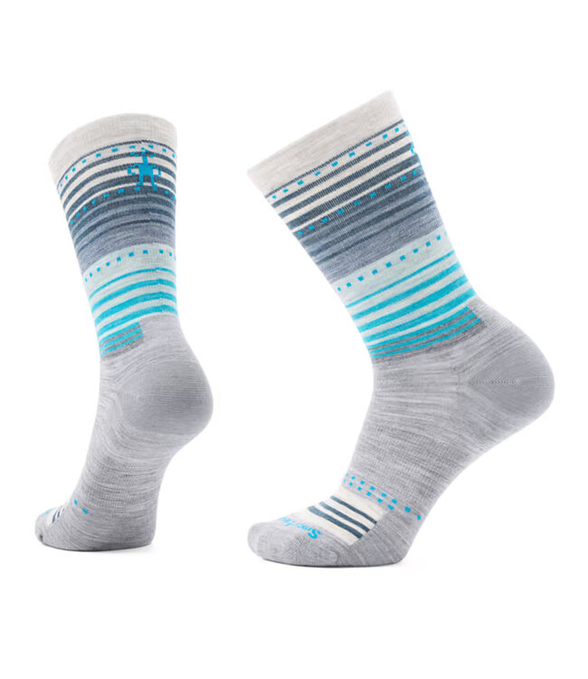 Smartwool Everyday Stitch Stripe Crew Socks Light Grey