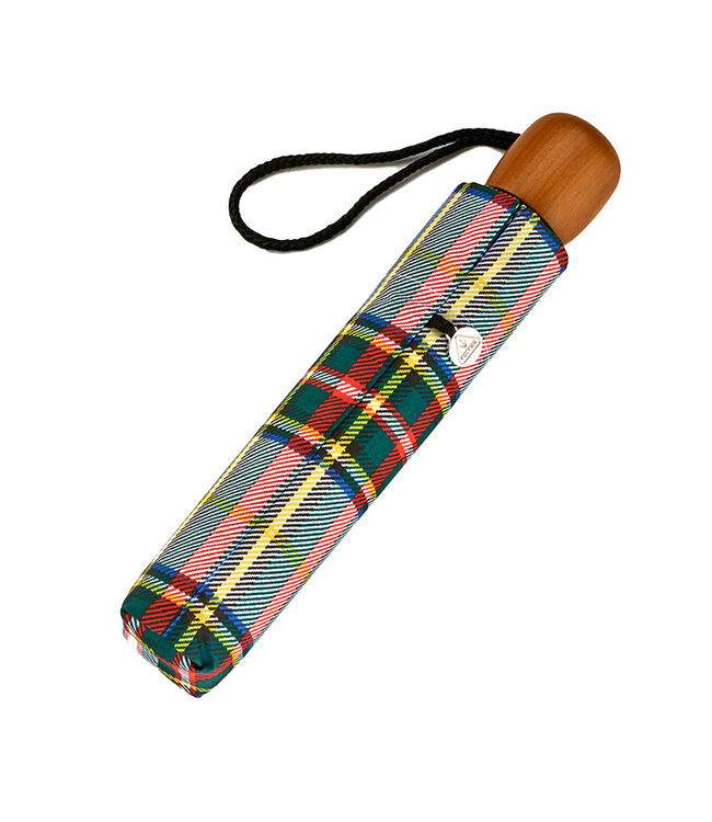Fulton Stowaway Deluxe 2 White Stewart Tartan