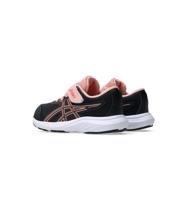 Asics Toddler's - Contend 9 TS Black / Dark Pink Clay