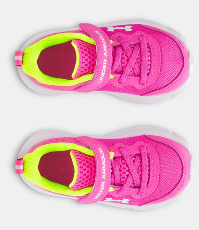 Under Armour Assert 10 AC Bébés Rose / Jaune / Blanc