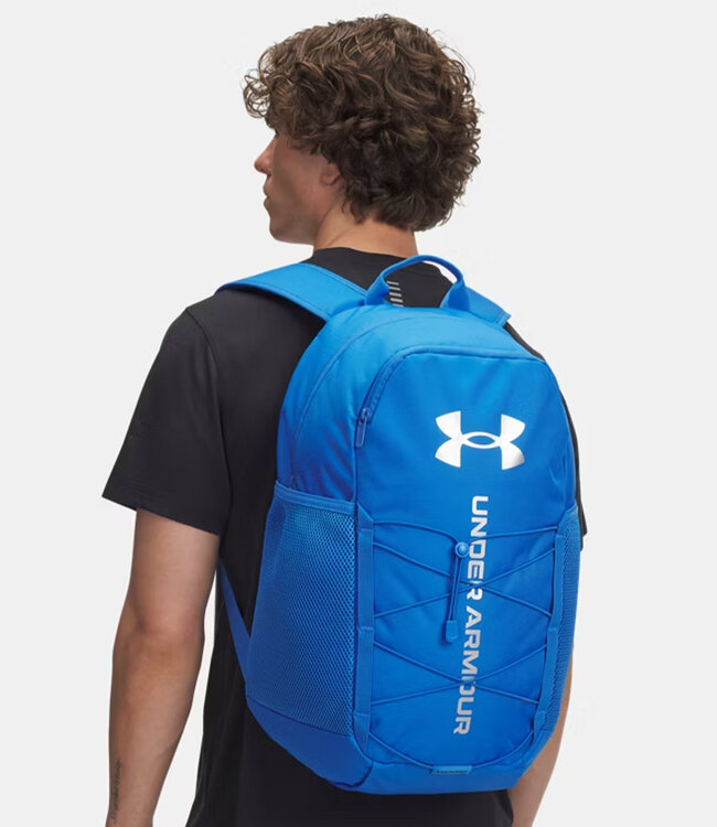 Under Armour Hustle Sport 6.0 Blue Atlantis / Black / Metallic Silver