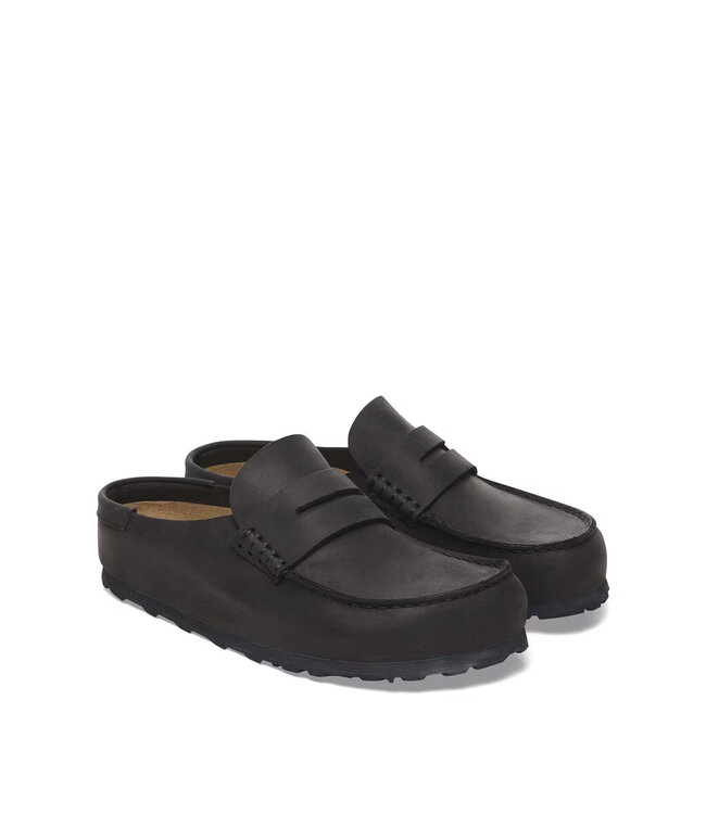 Birkenstock Naples Wrapped Black Oiled Leather