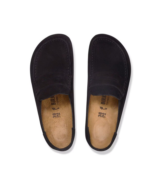 Birkenstock Naples Wrapped Black Suede