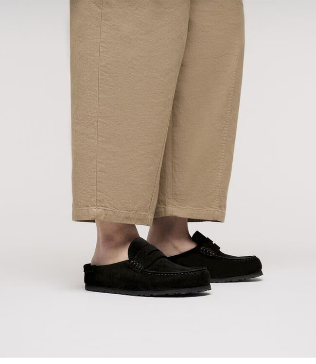 Birkenstock Naples Wrapped Noir Suède