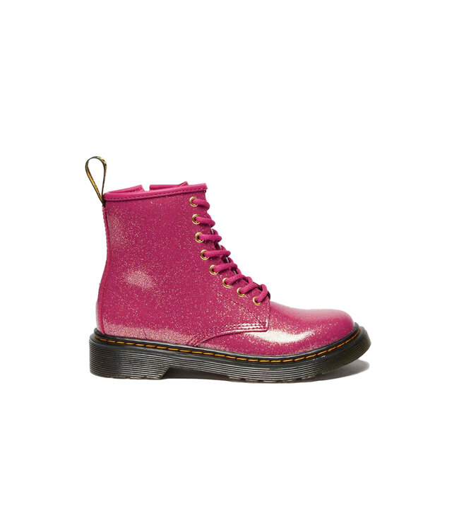 Dr. Martens Kid's - 1460 Glitter Patent Fuchsia  / Silver / Gold