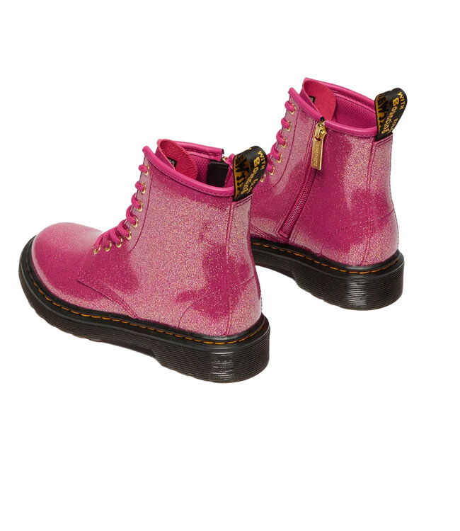 Dr. Martens Enfants - 1460 Glitter Patent Fuchsia / Argent / Or