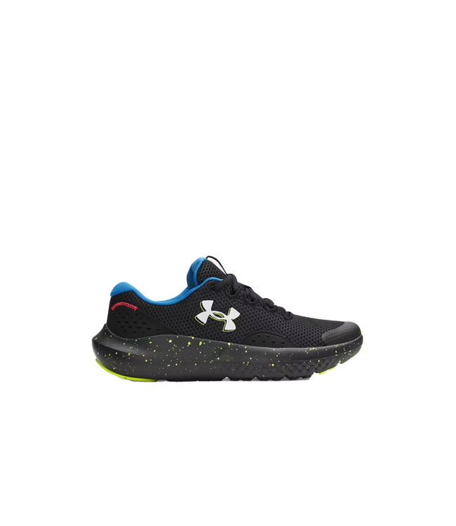 Under Armour Kid's - Surge 4 Black / High Vis Yellow / White