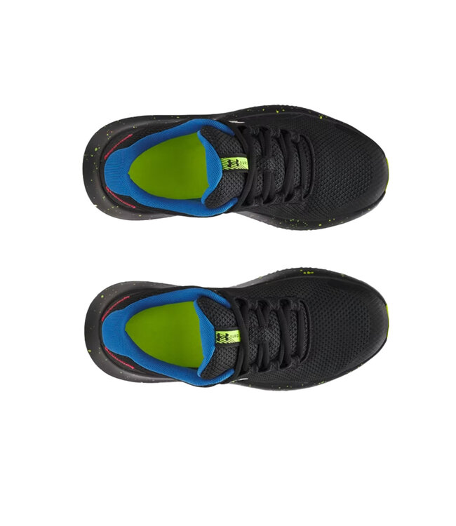 Under Armour Kid's - Surge 4 Black / High Vis Yellow / White