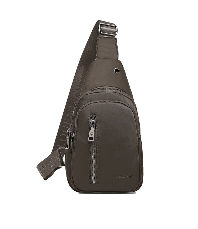 Louenhide Boyd Nylon Sling Bag Chocolate
