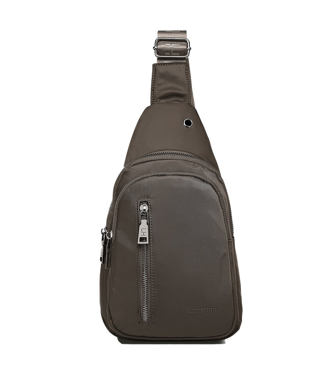 Louenhide Boyd Nylon Sling Bag Chocolate
