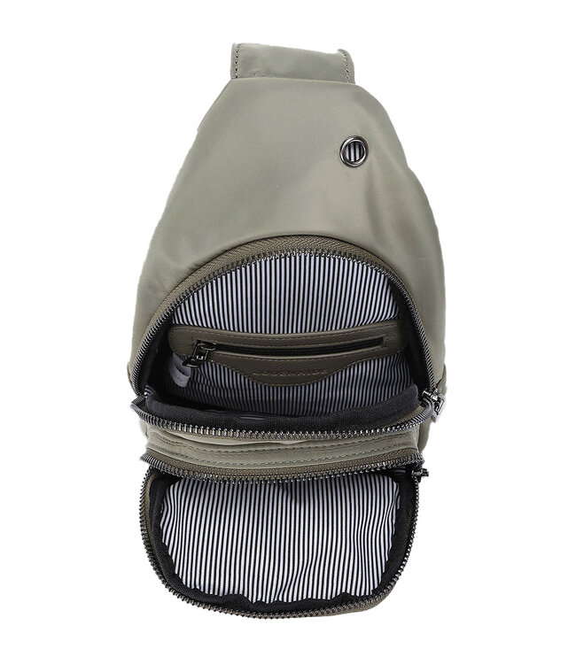 Louenhide Boyd Nylon Sling Bag Khaki