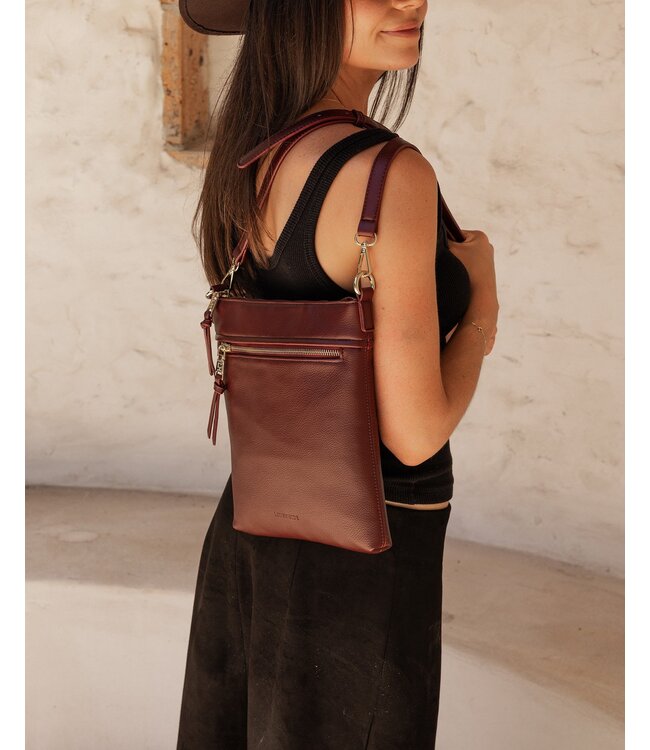 Louenhide Cressida Crossbody Bag Burgundy