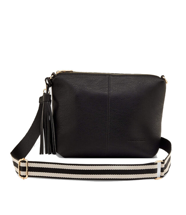 Louenhide Daisy Stripe  Crossbody  Bag Black