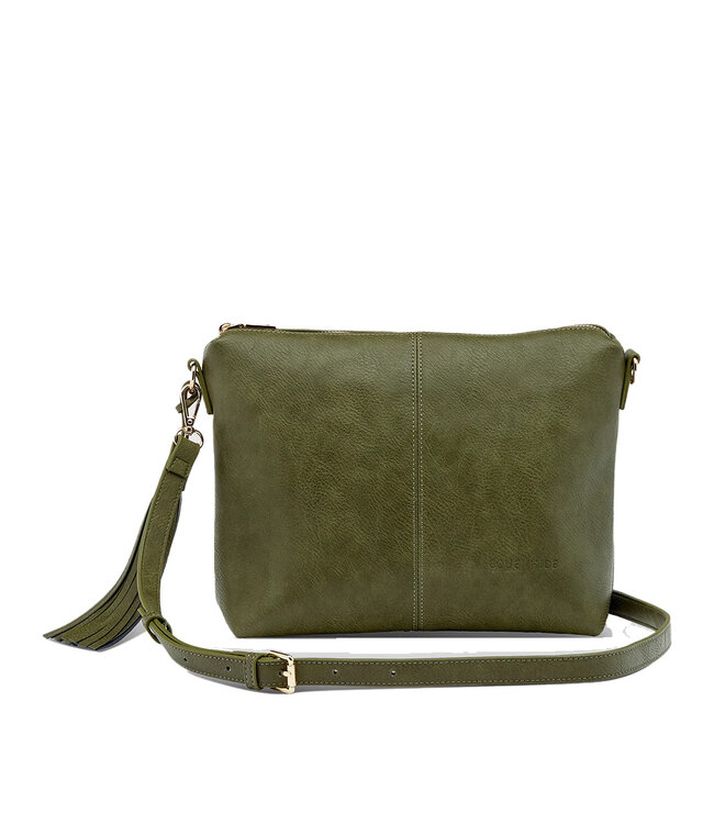 Louenhide Daisy Stripe  Crossbody  Bag Khaki