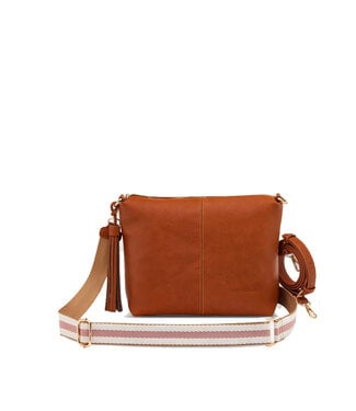 Louenhide Daisy Stripe  Crossbody  Bag Tan