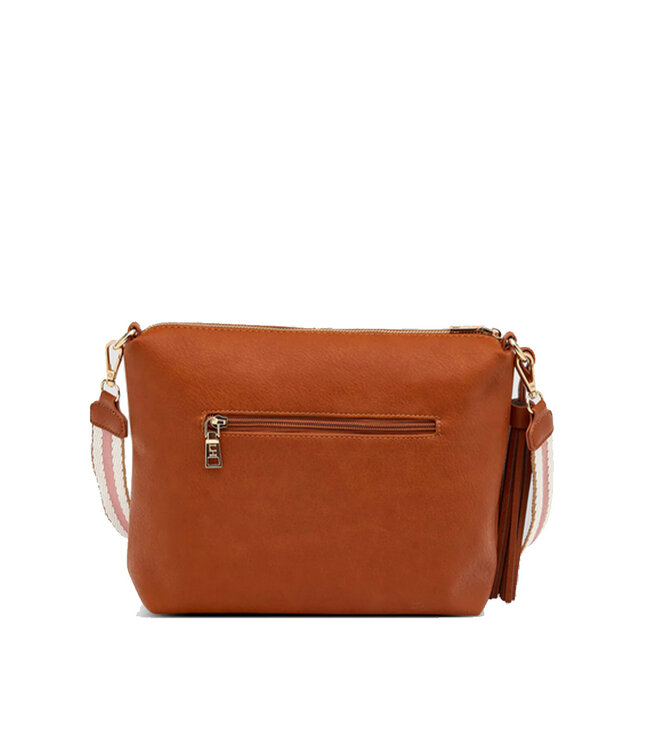 Louenhide Daisy Stripe  Crossbody  Bag Tan