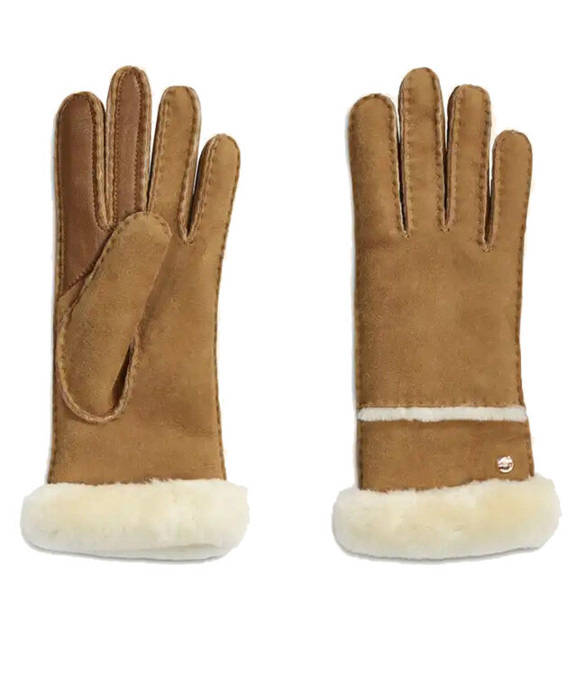 UGG Women's Sheepskin Seamed Glove Chesnut