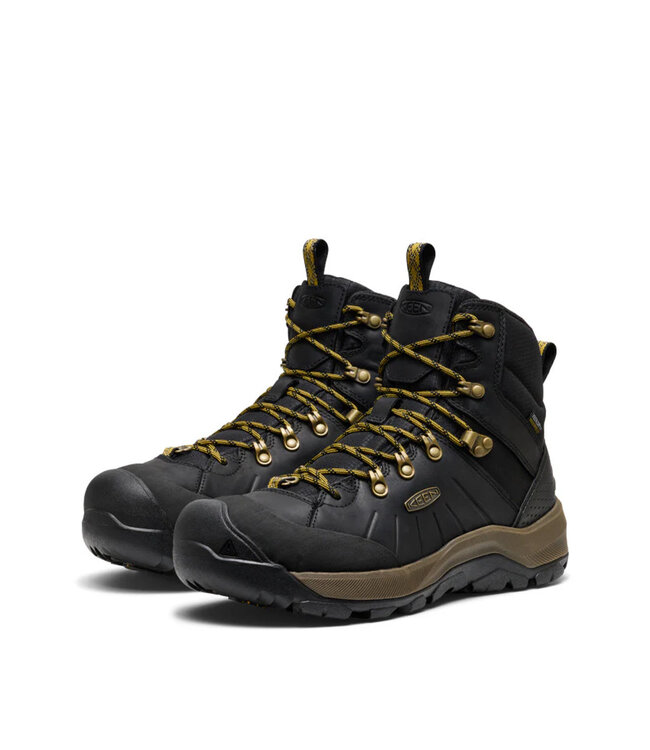 Keen Men's - Revel IV Polar Waterproof Boot Black/Lemon Curry