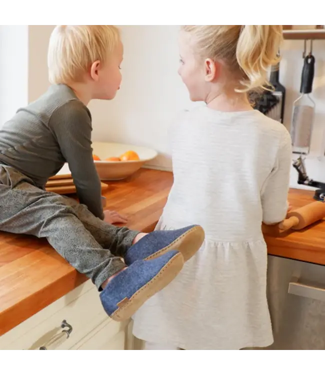 Glerups Glerups Kids Shoes Leather Sole  Denim