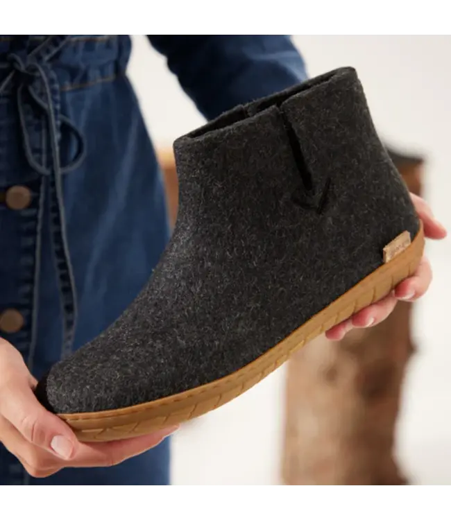 Glerups Boot Rubber sole Charcoal