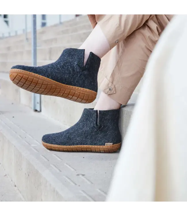 Glerups Boot Rubber sole Charcoal
