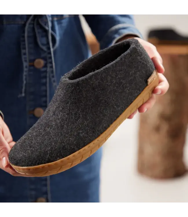 Glerups Shoes Semelle Caoutchouc Charbon