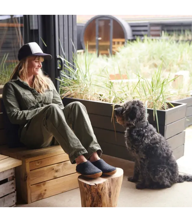 Glerups Pantoufle Semelle Caoutchouc Charbon