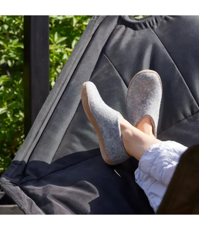 Glerups Chaussure Semelle Cuir Gris