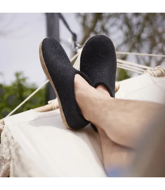 Glerups Chaussure Semelle Cuir Noir