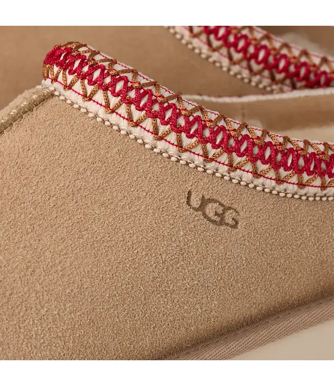 UGG Femmes Tasman II Sable / Cerise foncée