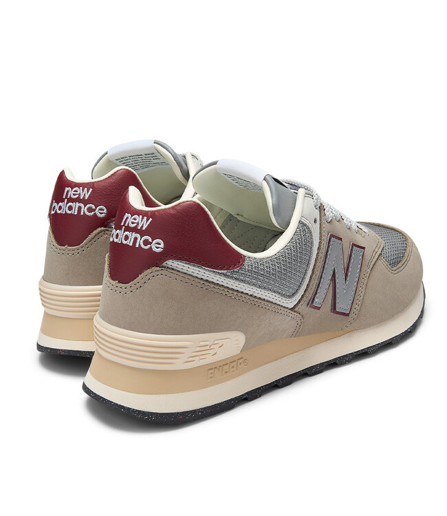 New Balance 574 Hommes Arid Pier / Bordeaux