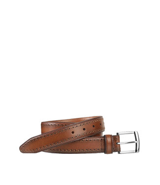 Johnston & Murphy Perfed-Edge Ceinture Tan