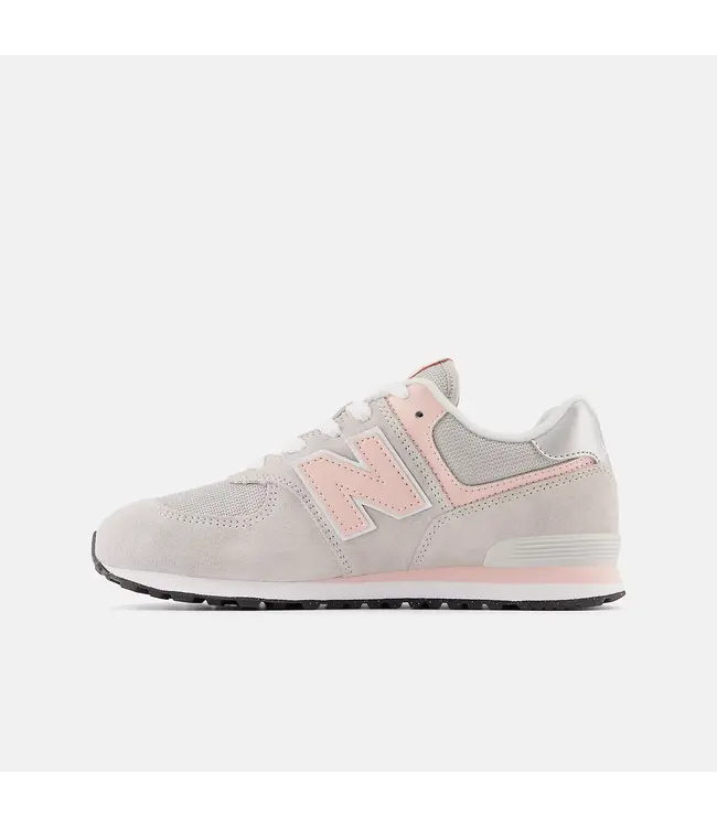 New Balance Junior- 574 Core Lace Gris / Rose